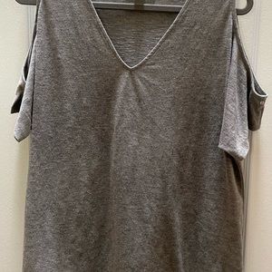 Michael Kors cold shoulder casual knit top